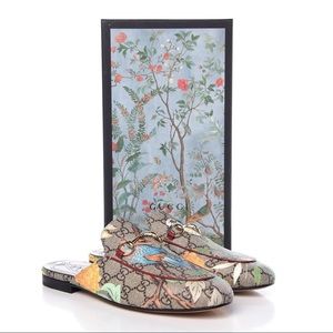 Gucci Princetown Tian garden print GG supreme mule slides loafers 42 11